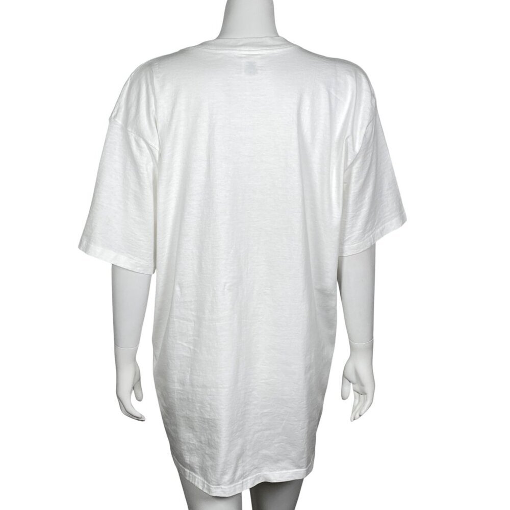 Vintage Peanuts Snoopy Merry Christmas Nightshirt Womens XL White Made in USA - Picture 3 of 5